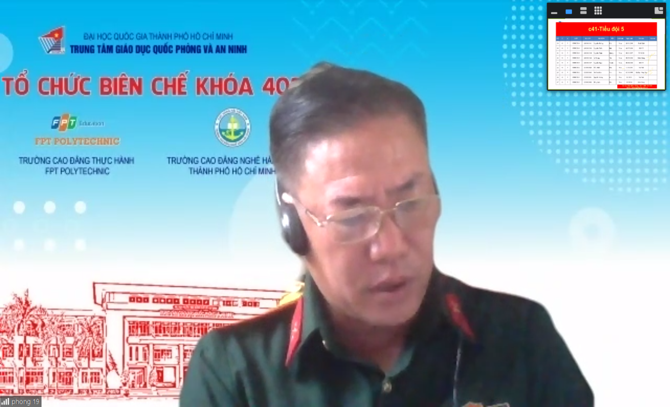 Tiếp nhận, quản lý và rèn luyện sinh viên K402B -Trường Cao đẳng FPT Polytechnic, Trường Cao đẳng Hàng hải TP.HCM