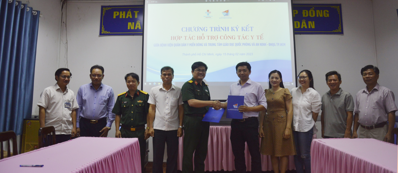 Ký kết hợp tác, hỗ trợ chuyên môn Y tế với Bệnh viện Quân Dân Y miền Đông