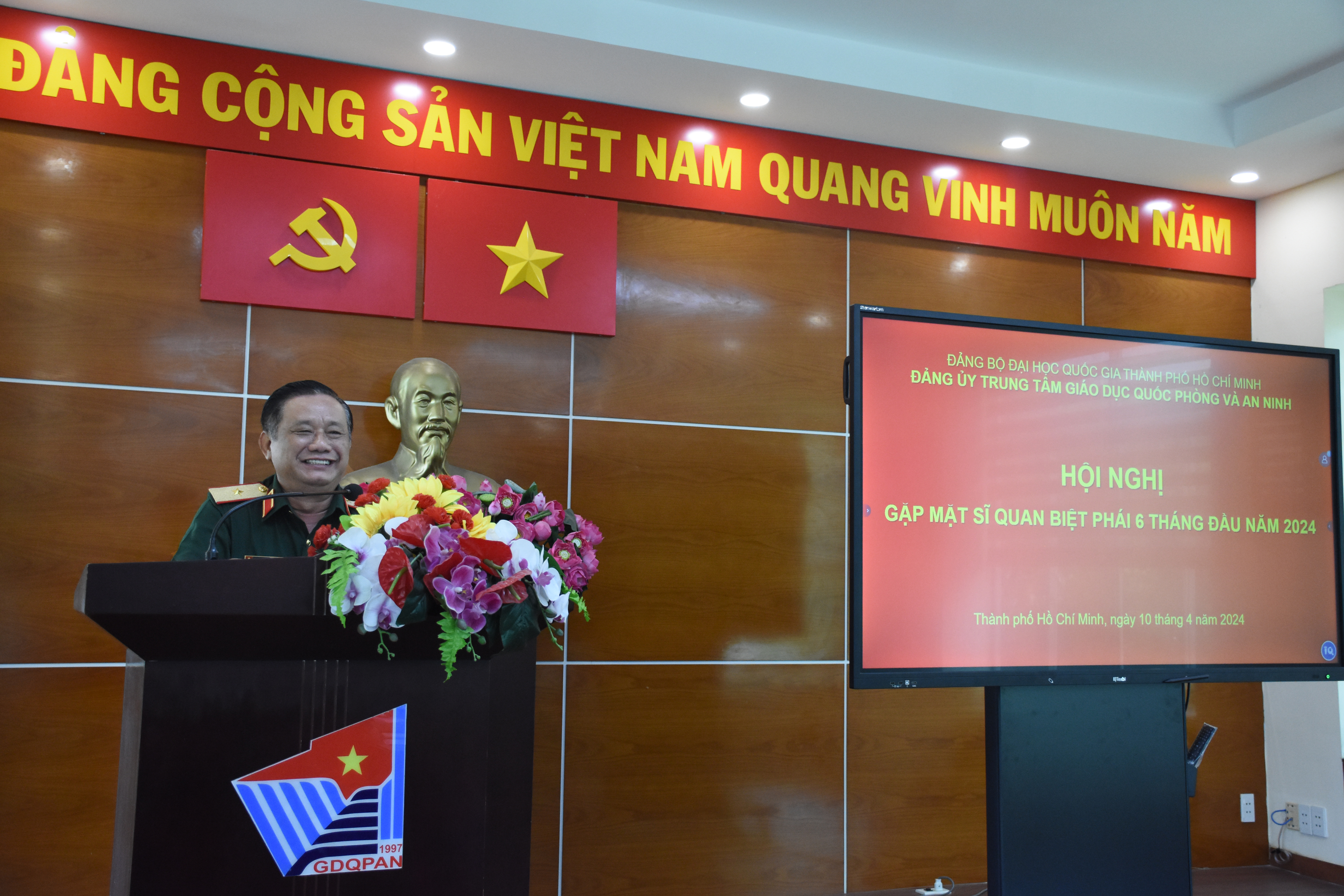 Hội nghị gặp mặt sĩ quan biệt phái 6 tháng đầu năm 2024