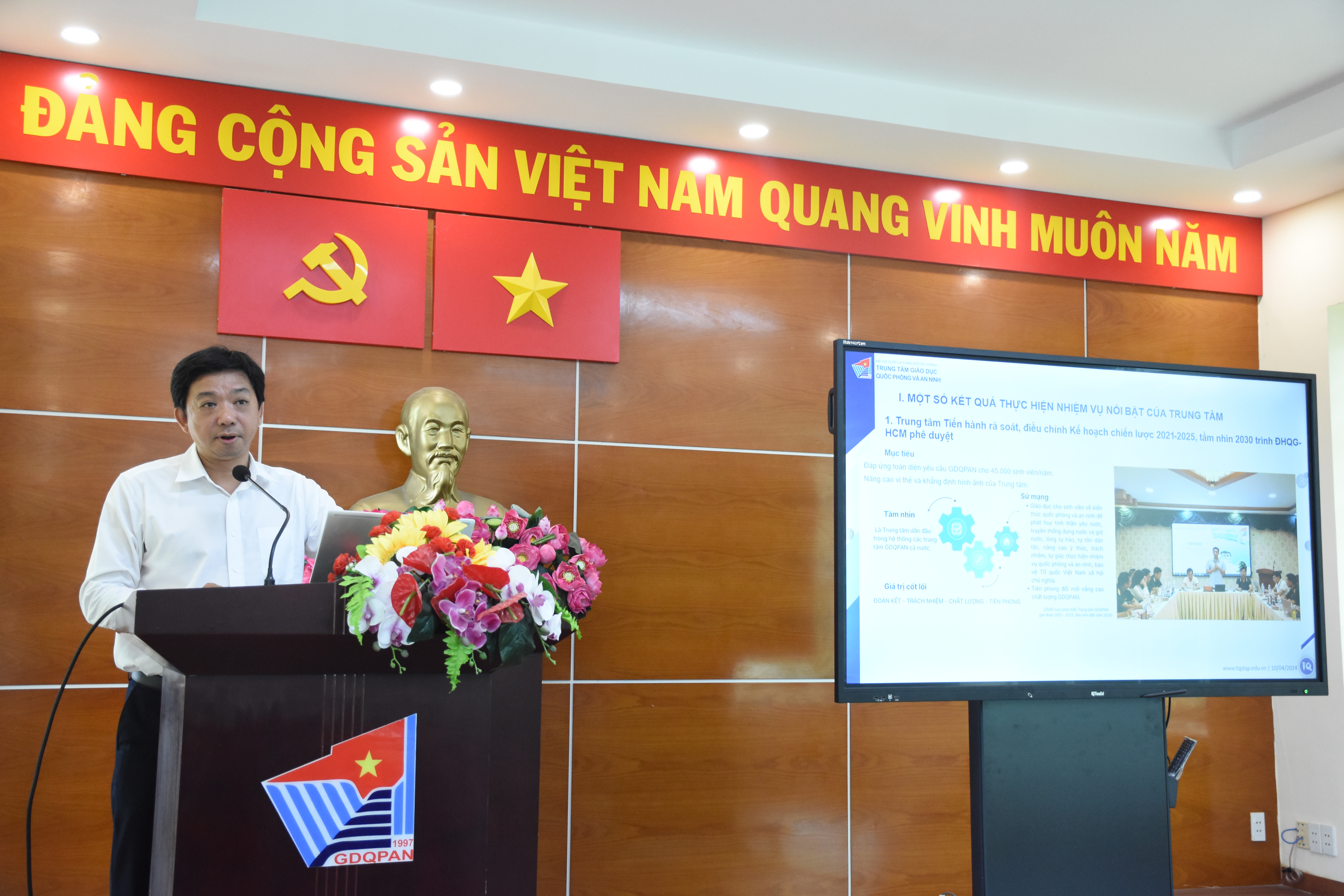 Hội nghị gặp mặt sĩ quan biệt phái 6 tháng đầu năm 2024