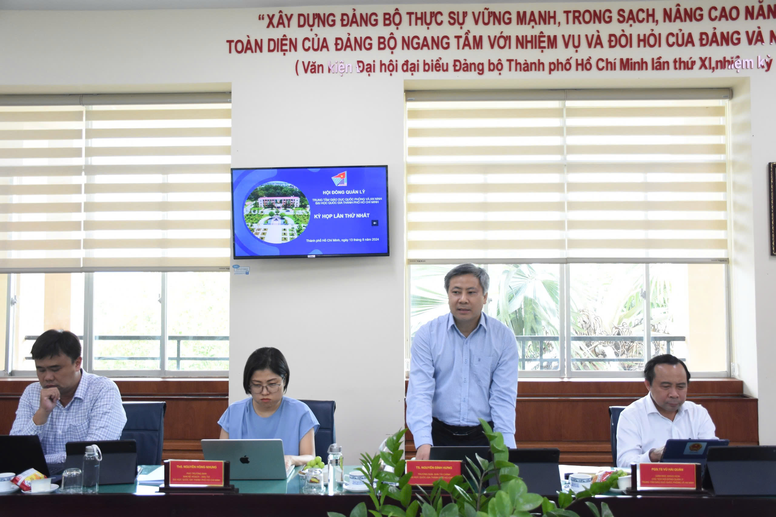 Lễ ra mắt và họp phiên thứ nhất Hội đồng Quản lý Trung tâm GDQPAN ĐHQG-HCM