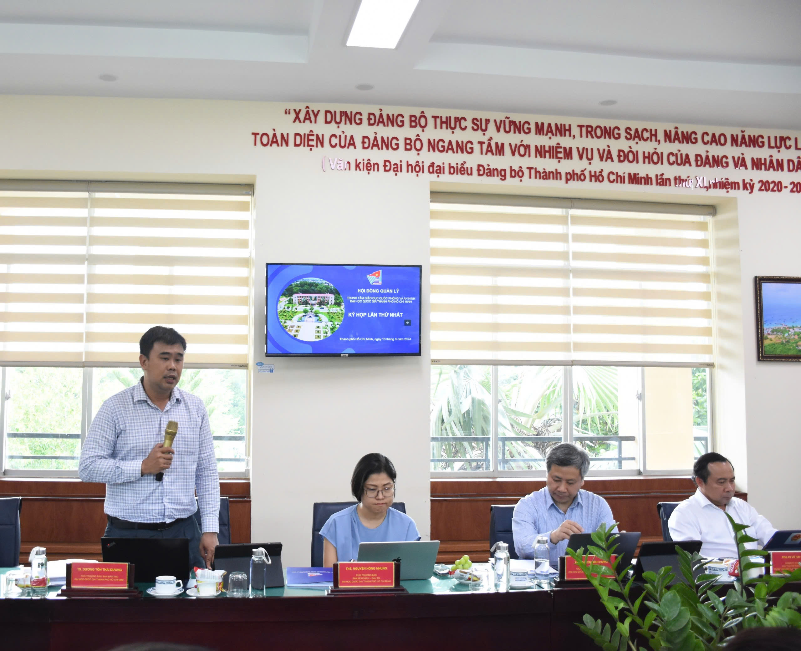 Lễ ra mắt và họp phiên thứ nhất Hội đồng Quản lý Trung tâm GDQPAN ĐHQG-HCM