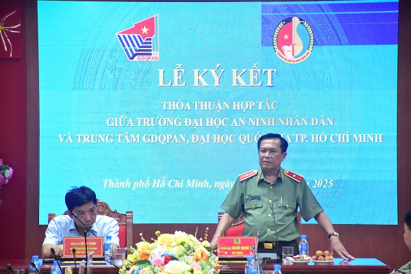 Lễ Ký kết thỏa thuận hợp tác giữa Trường Đại học An ninh nhân dân và Trung tâm Giáo dục Quốc phòng và An ninh, Đại học Quốc gia TP. Hồ Chí Minh