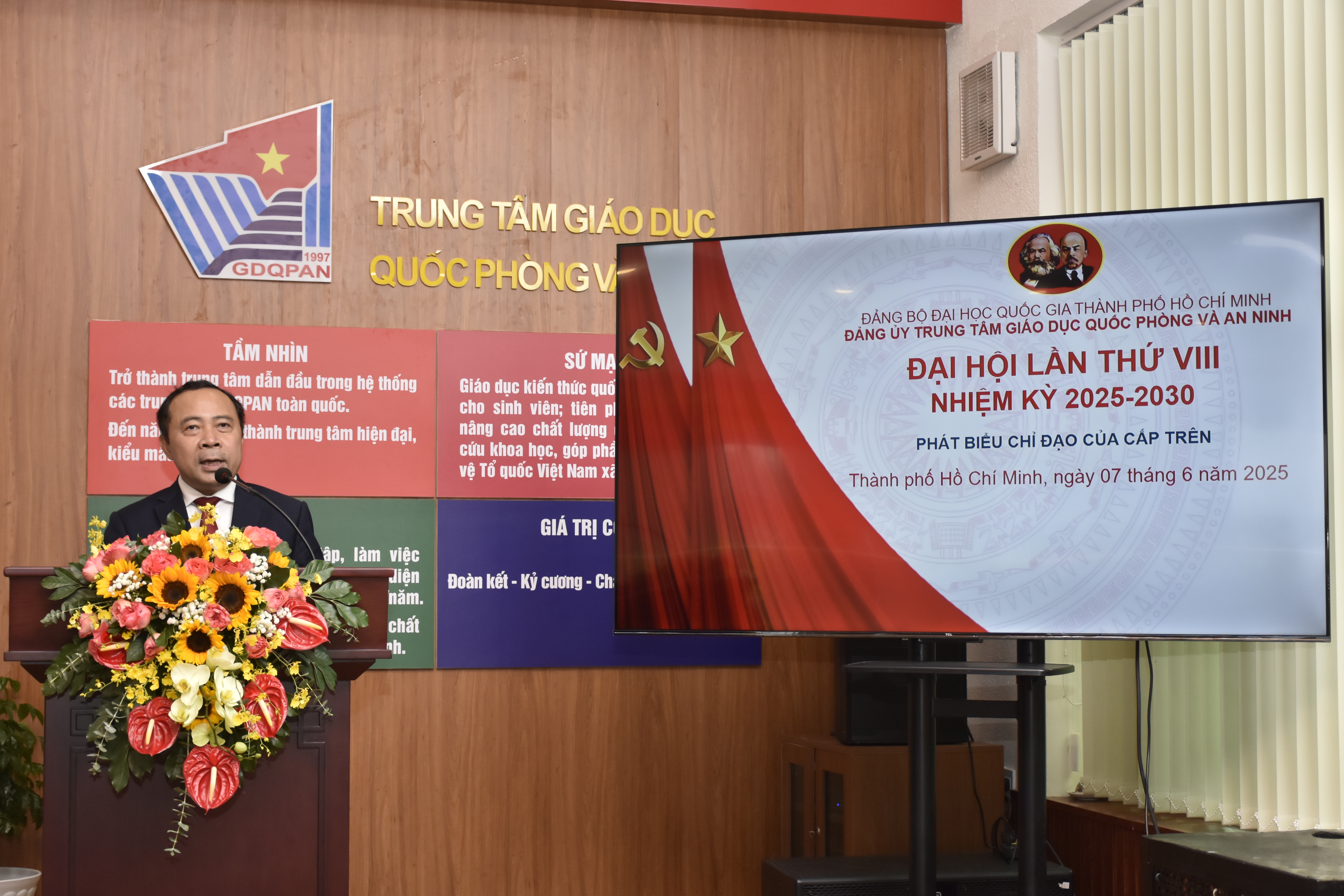ĐẢNG BỘ TRUNG TÂM GIÁO DỤC QUỐC PHÒNG VÀ AN NINH TỔ CHỨC THÀNH CÔNG ĐẠI HỘI LẦN THỨ VIII, NHIỆM KỲ 2025-2030