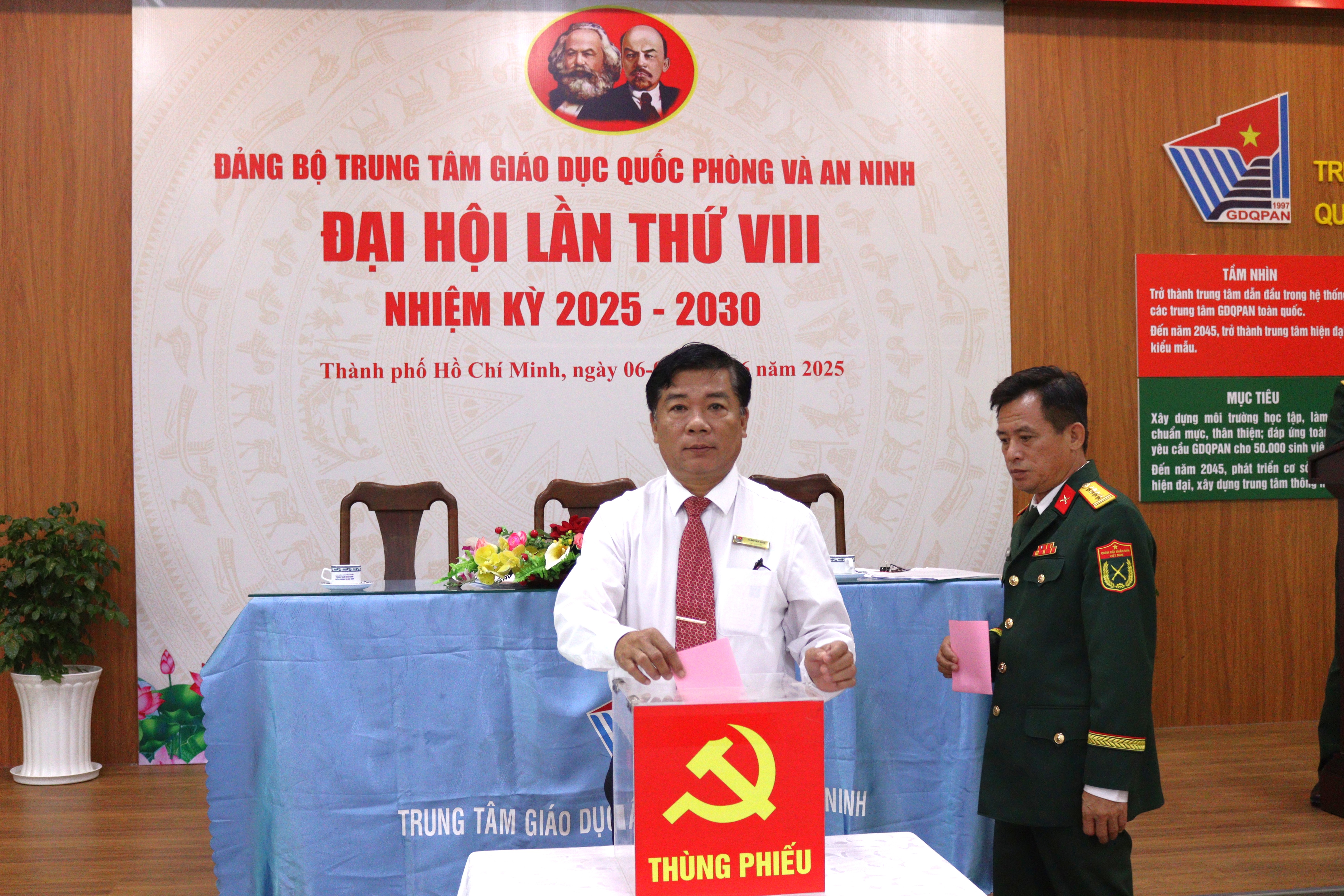 ĐẢNG BỘ TRUNG TÂM GIÁO DỤC QUỐC PHÒNG VÀ AN NINH TỔ CHỨC THÀNH CÔNG ĐẠI HỘI LẦN THỨ VIII, NHIỆM KỲ 2025-2030