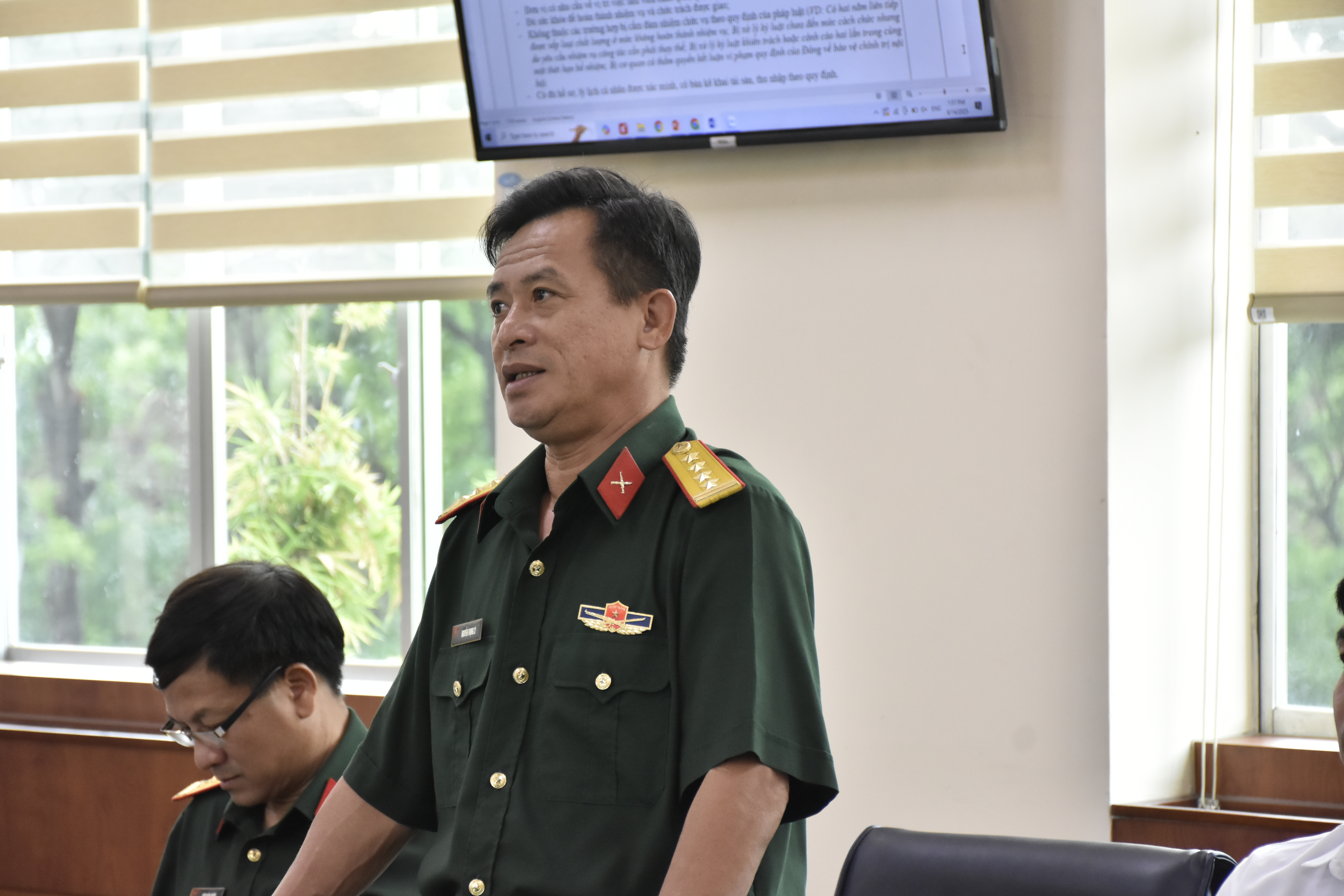 HỘI NGHỊ THỰC HIỆN QUY TRÌNH BỔ NHIỆM LẠI CHỨC DANH TRƯỞNG PHÒNG PHÒNG TỔ CHỨC - HÀNH CHÍNH TRUNG TÂM GIÁO DỤC QUỐC PHÒNG VÀ AN NINH, ĐHQG-HCM