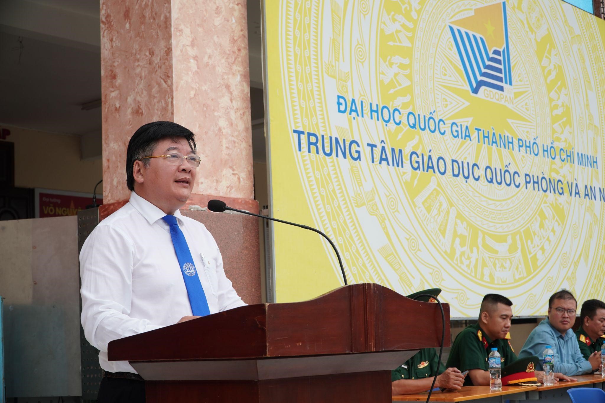 LỄ KHAI GIẢNG KHÓA 452 GIÁO DỤC QUỐC PHÒNG AN NINH TẠI TRUNG TÂM GDQPAN, ĐHQG-HCM GẦN 5.000 SINH VIÊN NHẬP HỌC KHÓA 452 TẠI TRUNG TÂM GDQPAN, ĐHQG-HCM